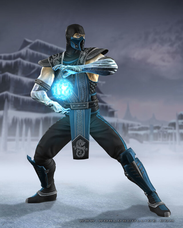 Sub-Zero in icy landscape