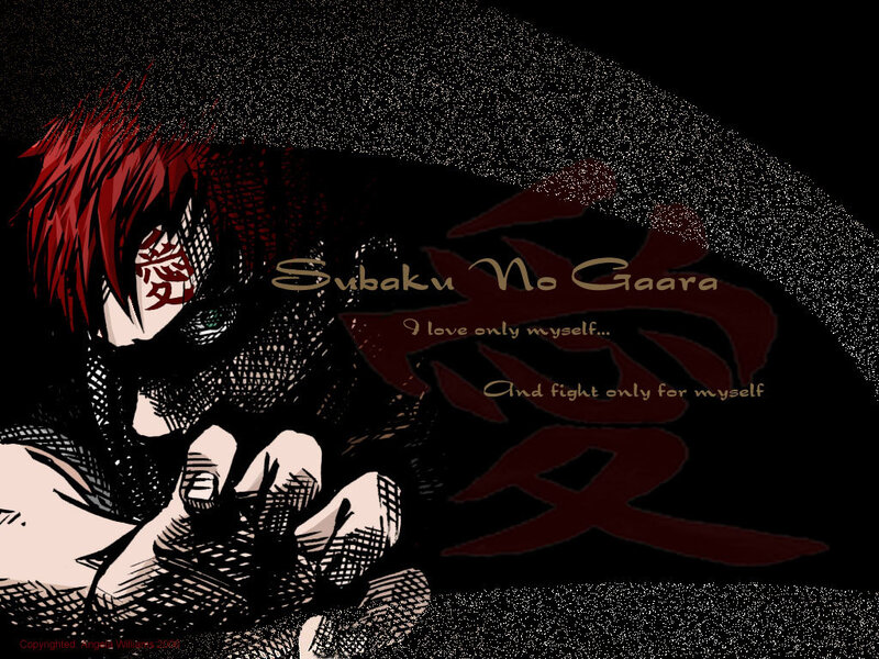 Subaku no Gaara anime art