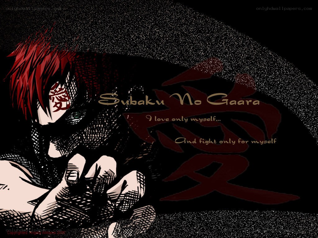 Subaku no Gaara anime art
