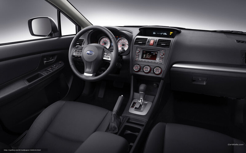 Subaru car interior dashboard