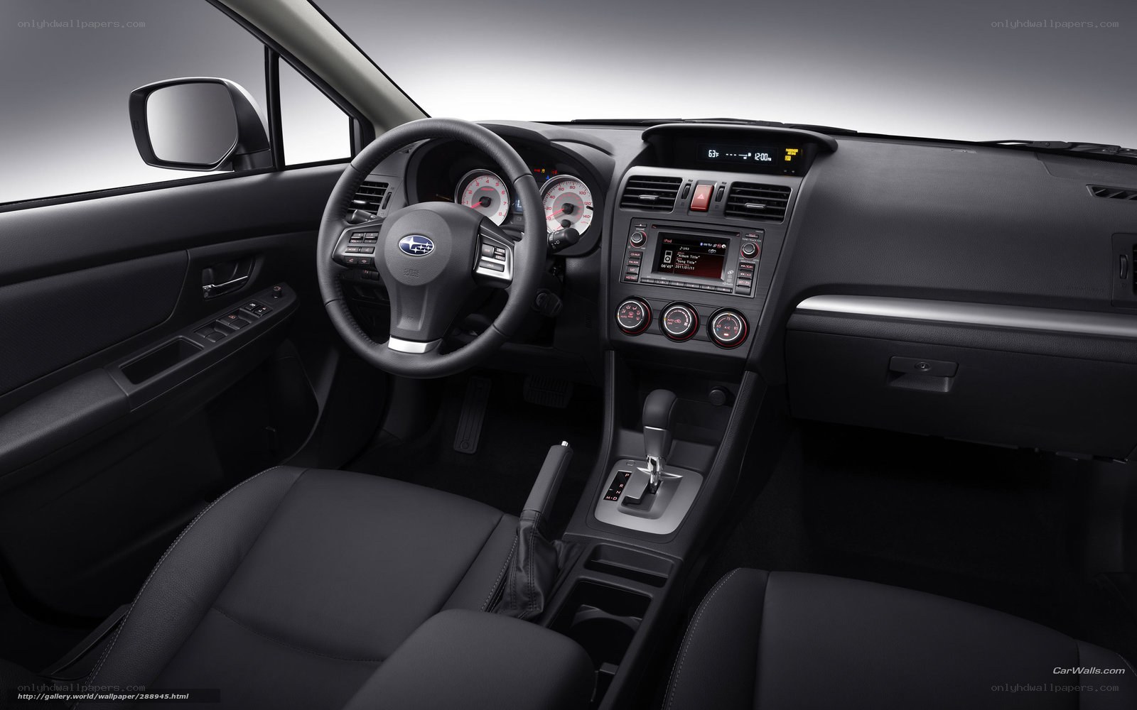 Subaru car interior dashboard