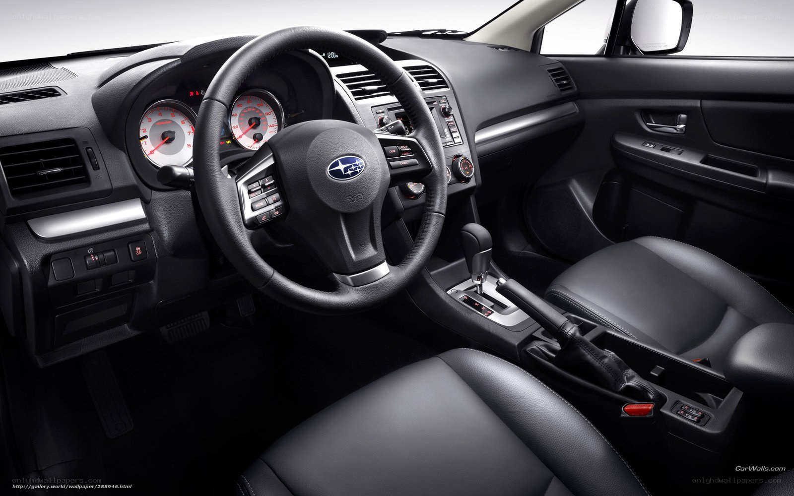Subaru car interior dashboard