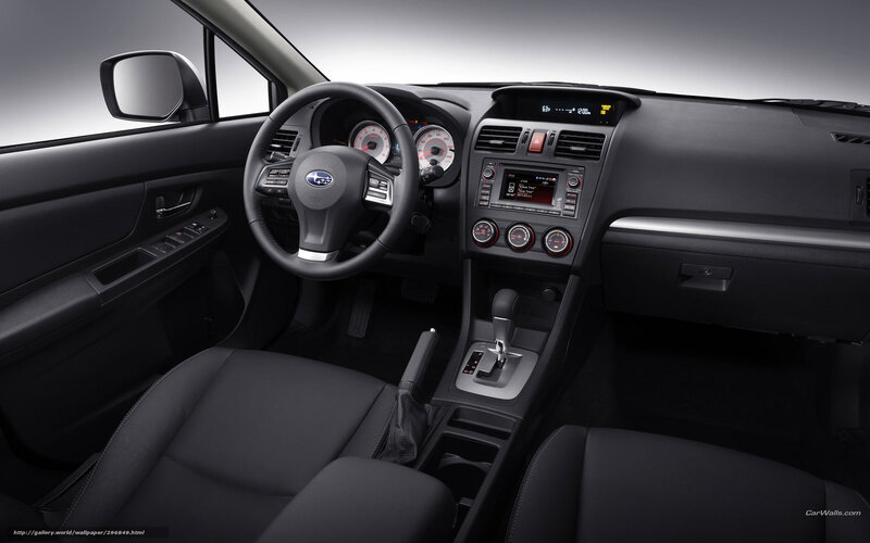 Subaru car interior dashboard