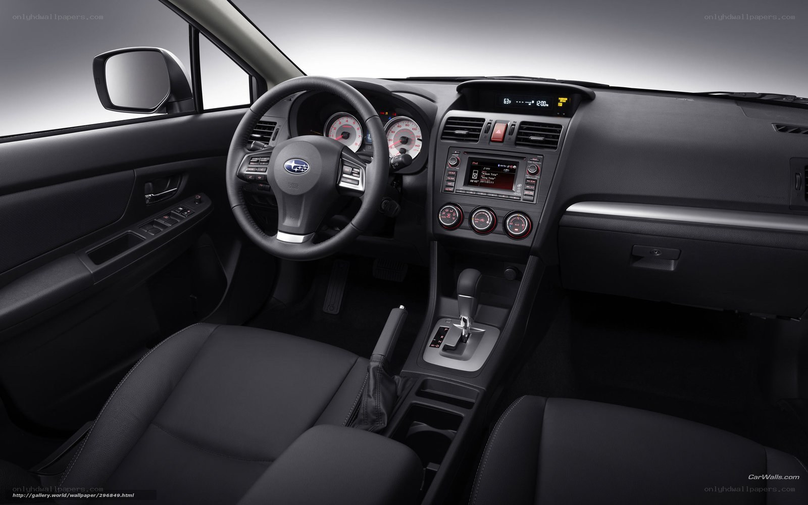 Subaru car interior dashboard
