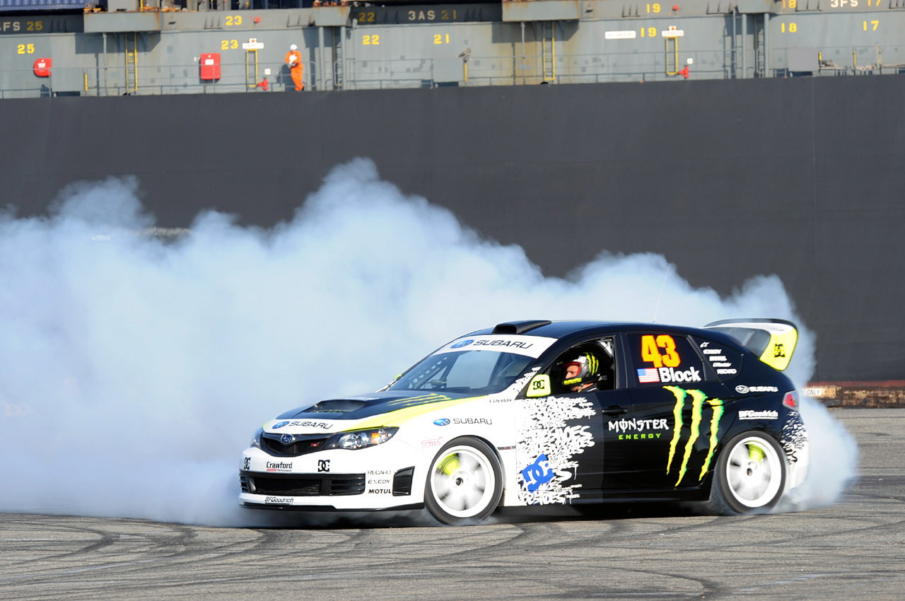 Subaru drifting car