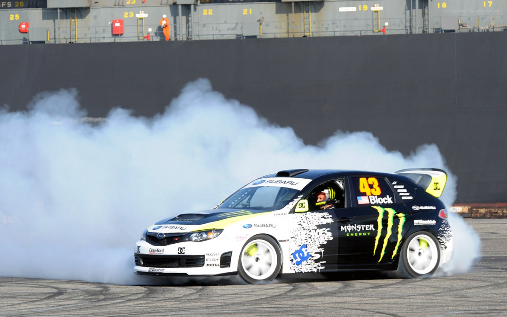 Subaru drifting car