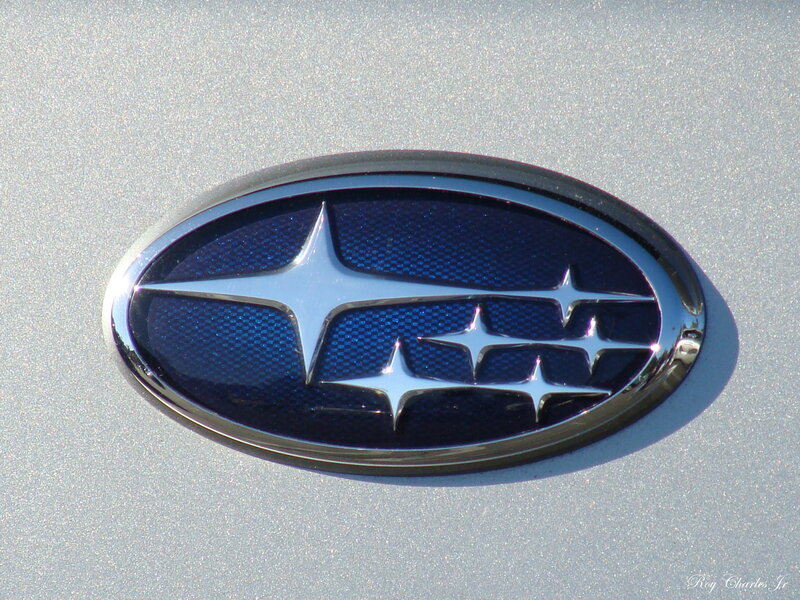 Subaru Emblem on Car