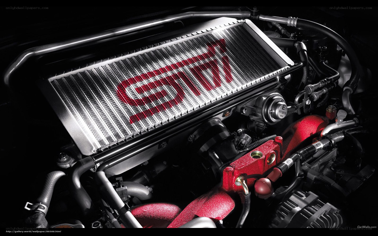 Subaru engine bay
