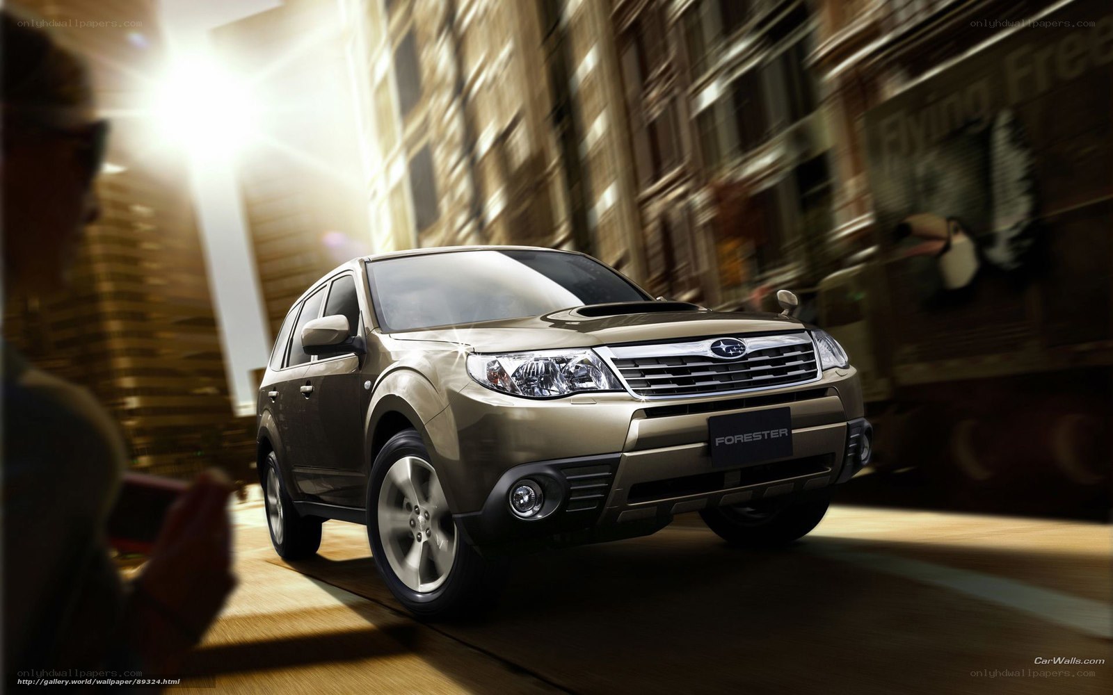 Subaru Forester in city