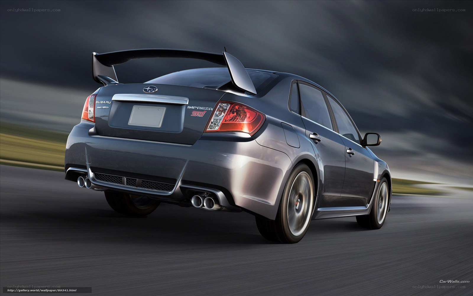 Subaru Impreza STI in motion