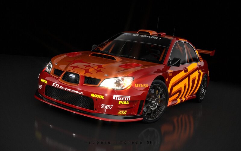 Subaru Impreza STI race car