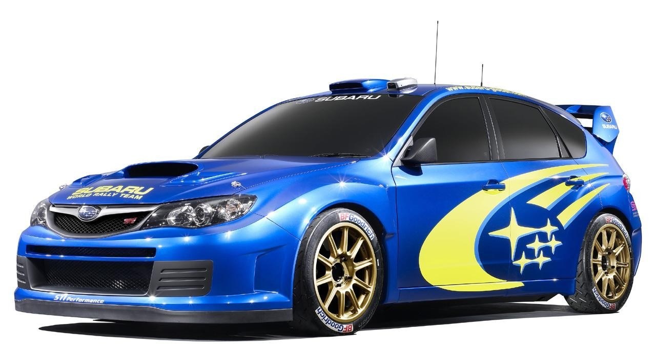 Subaru rally car