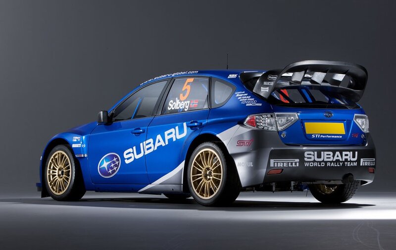 Subaru rally car