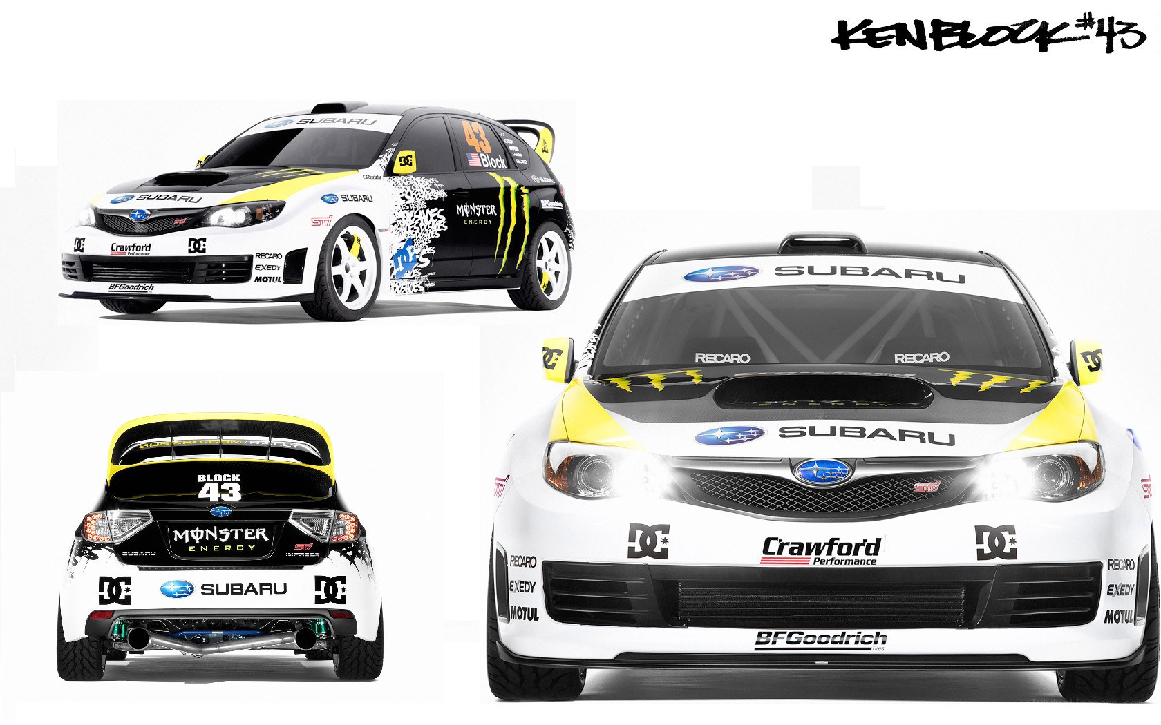 Subaru rally car design