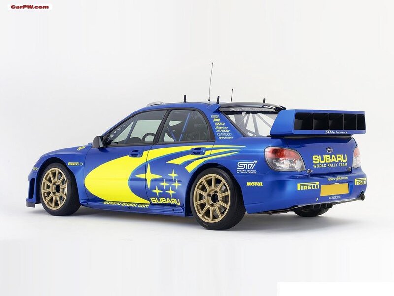 Subaru rally car model