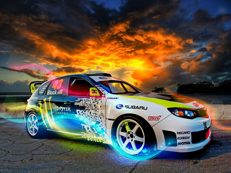 Subaru Rally Car — Orange
