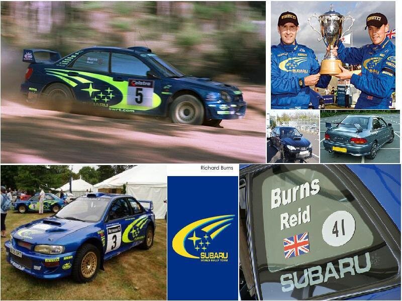 Subaru rally cars and drivers