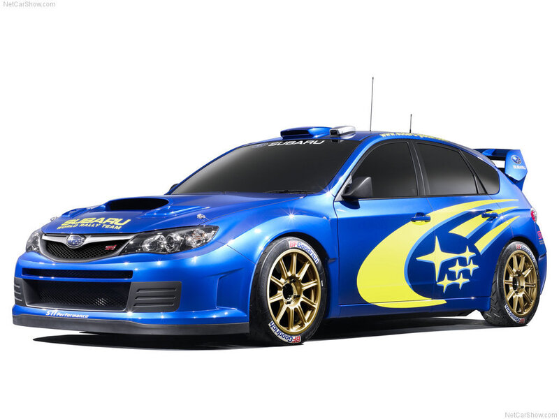 Subaru rally race car
