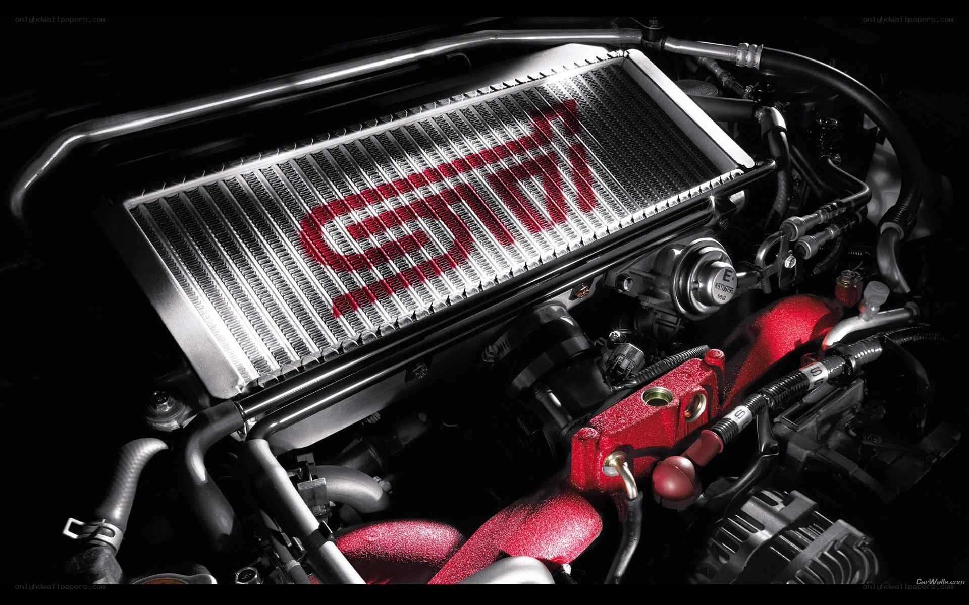 Subaru STI engine bay