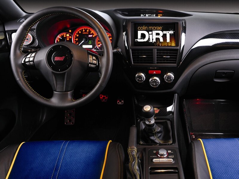 Subaru STI interior dashboard