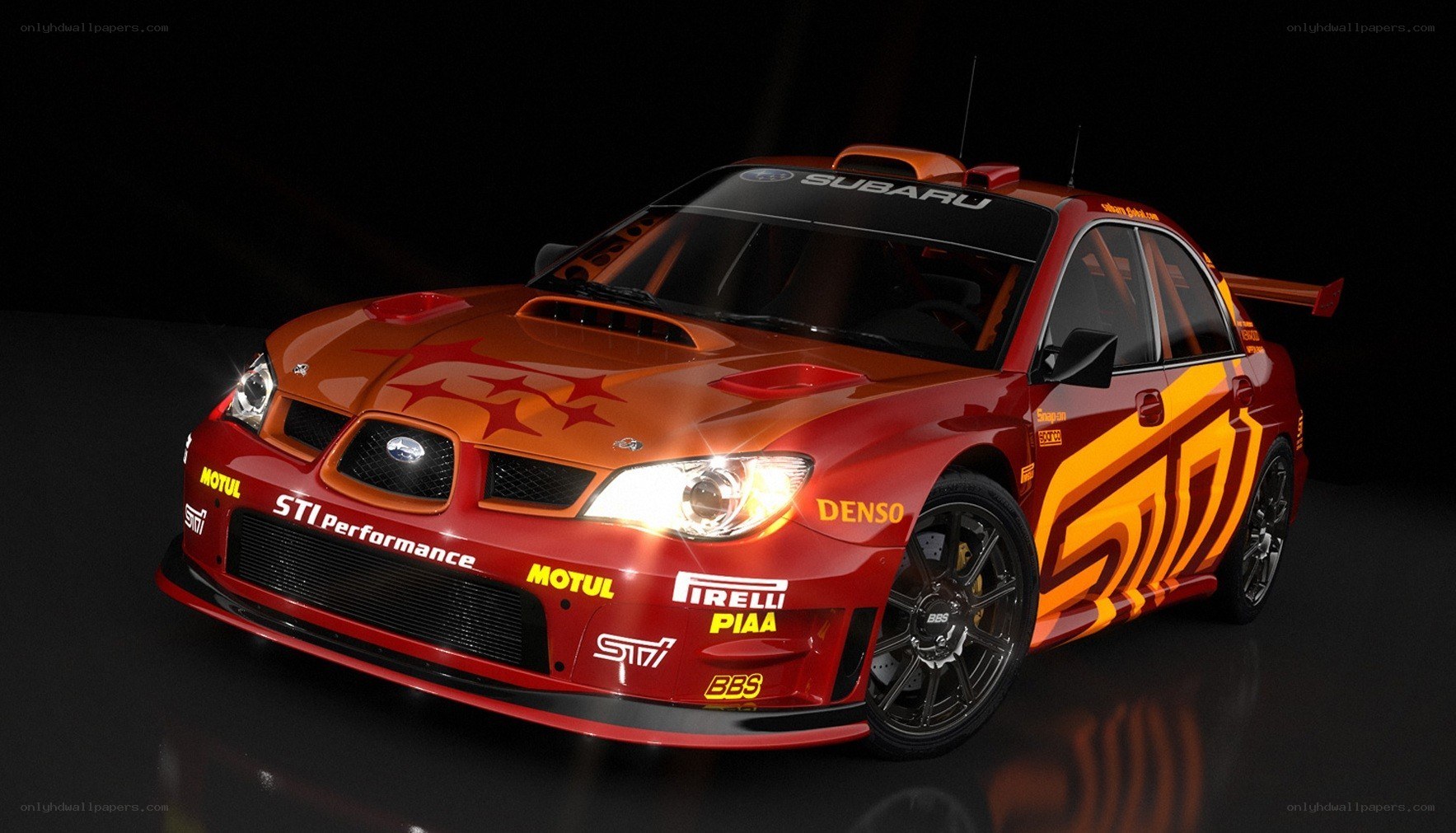Subaru STI race car