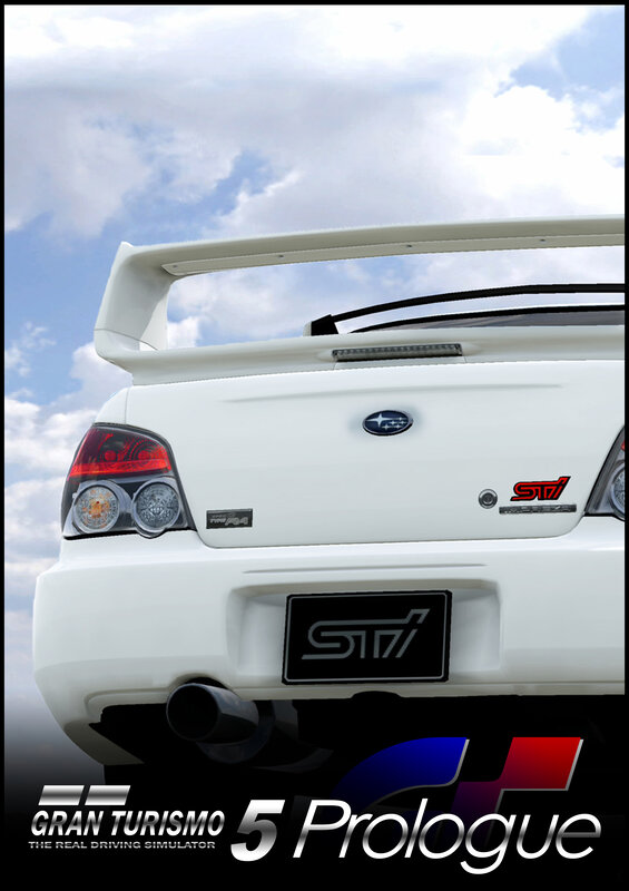 Subaru STI rear view