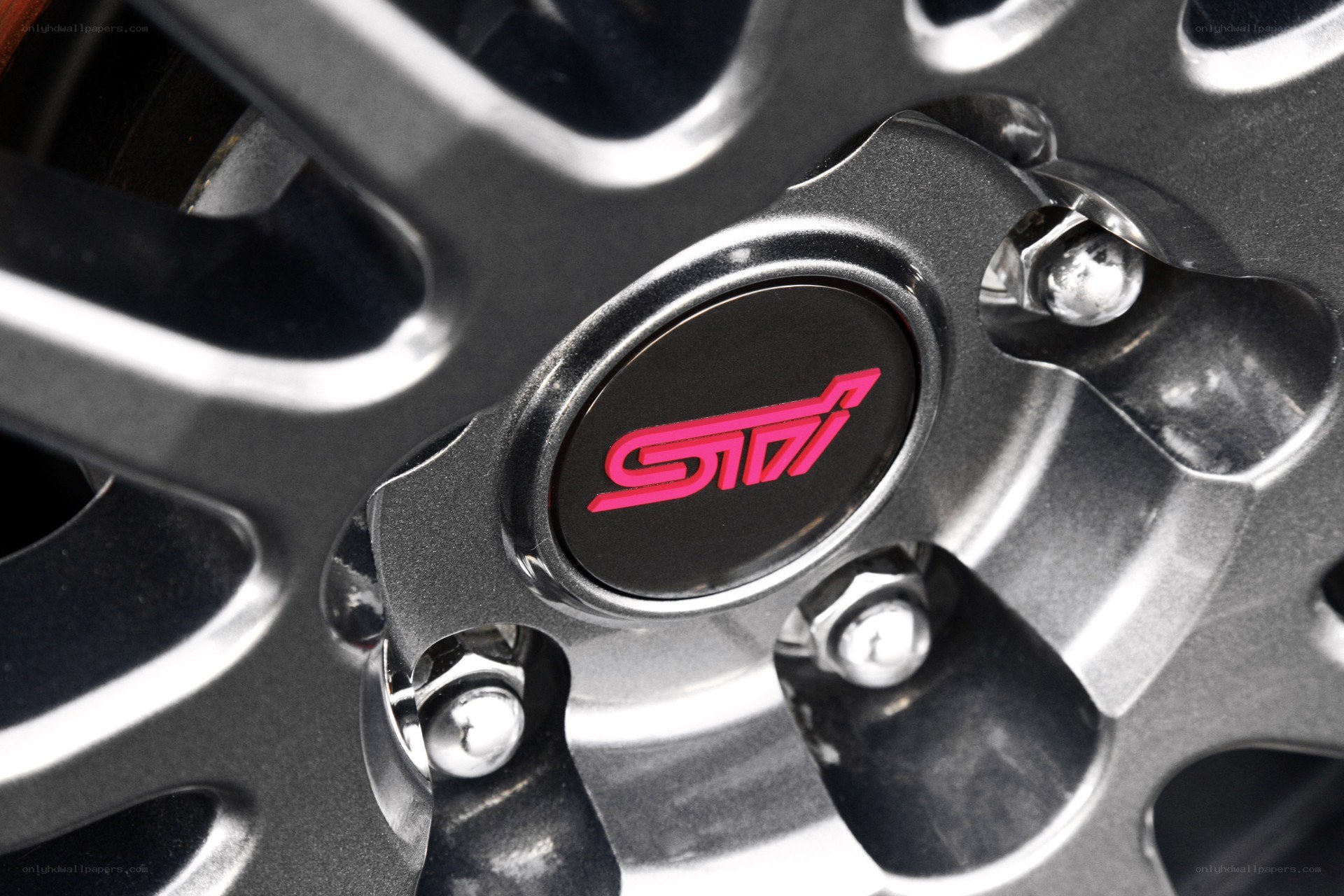 Subaru STI wheel center cap