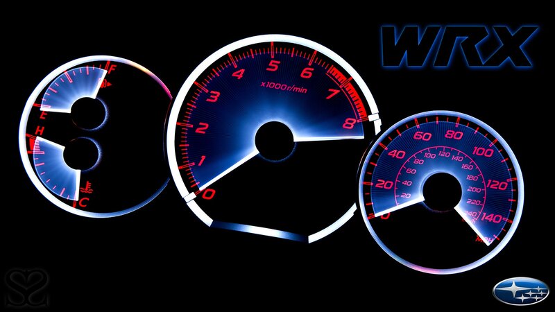 Subaru WRX dashboard display
