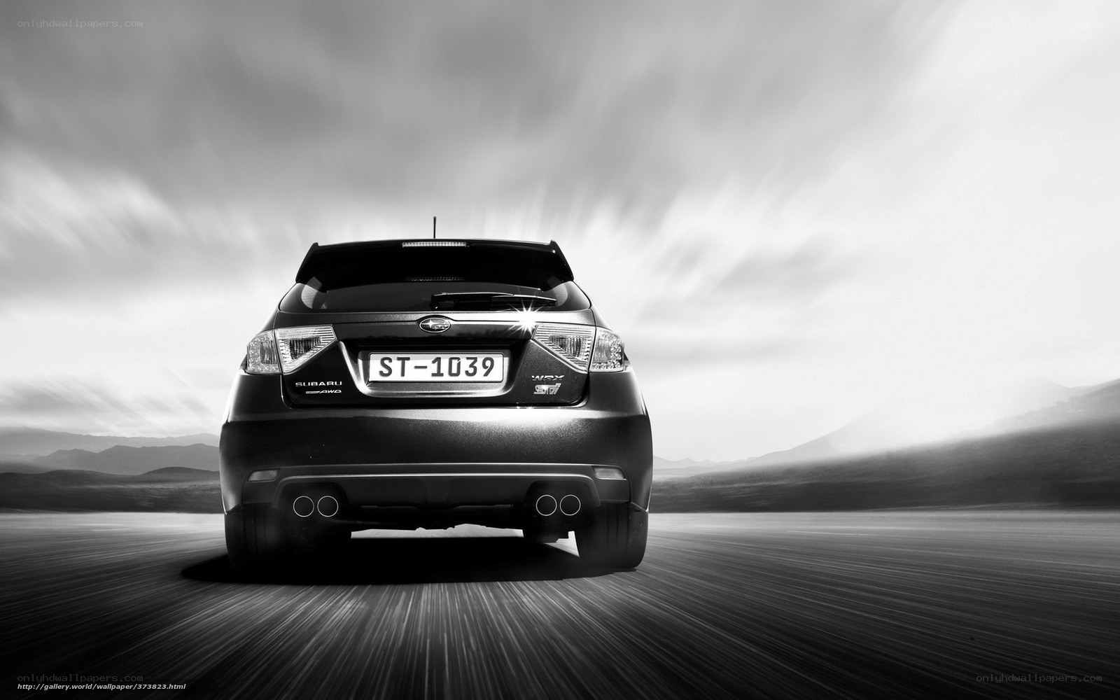 Subaru WRX STI in motion