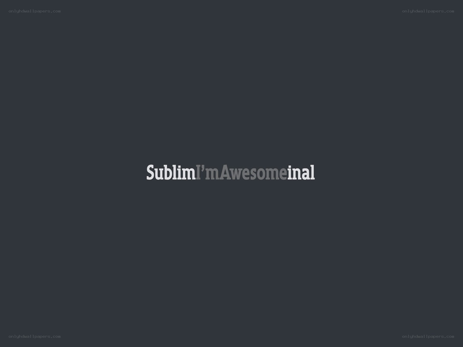 Sublim text on dark background