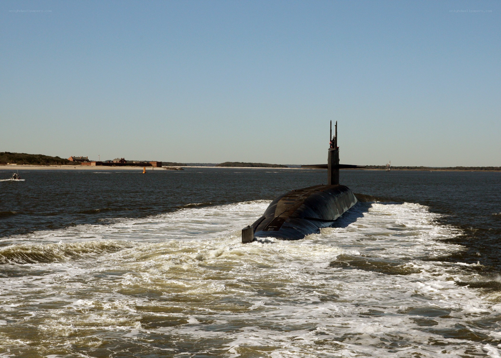 Submarine at sea