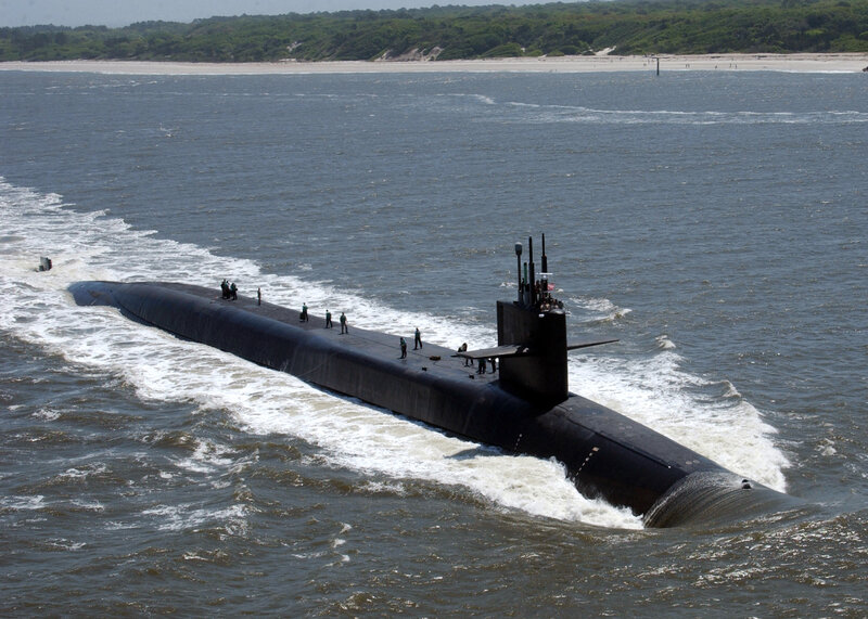 Submarine at sea