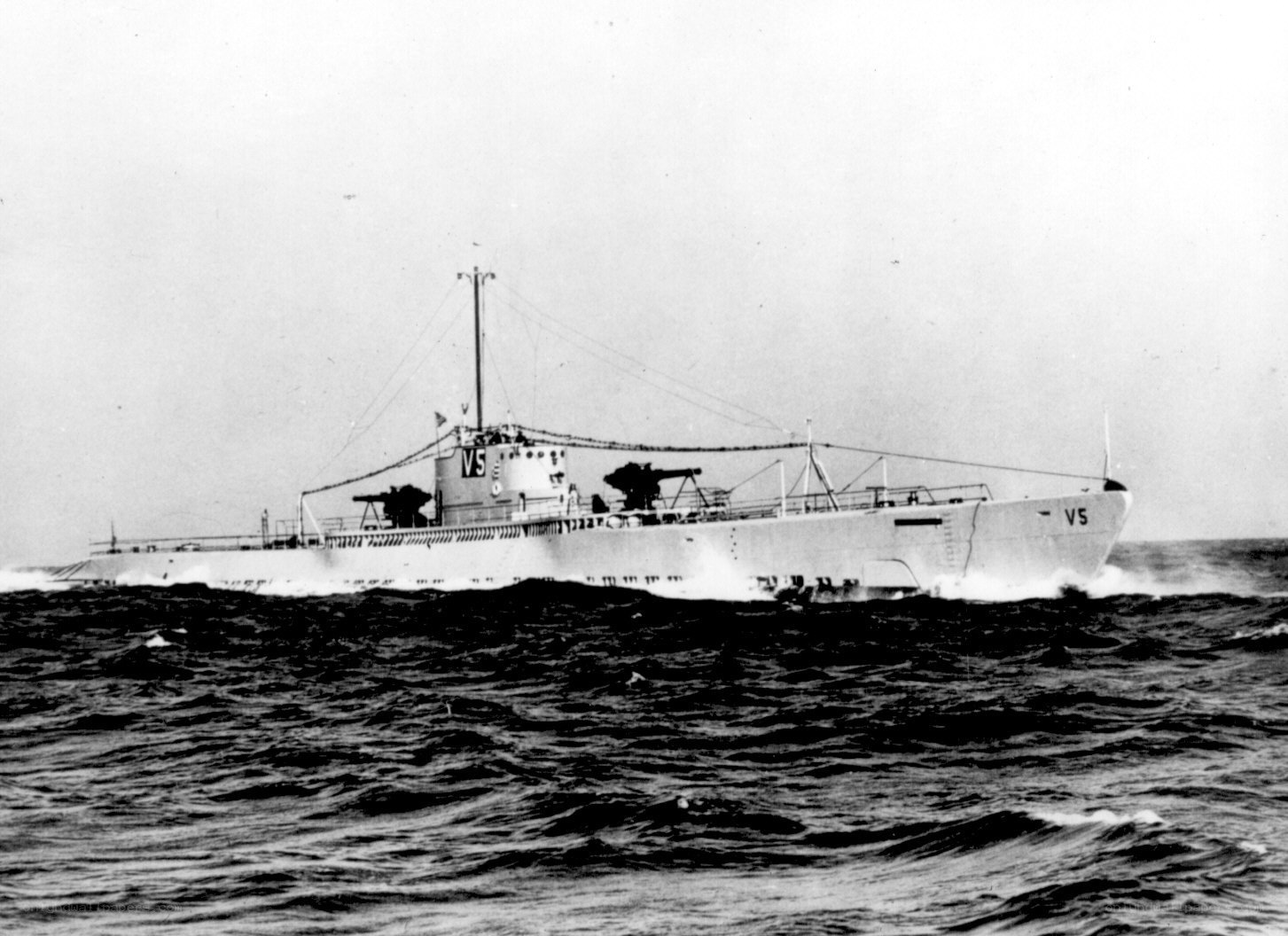 Submarine at sea