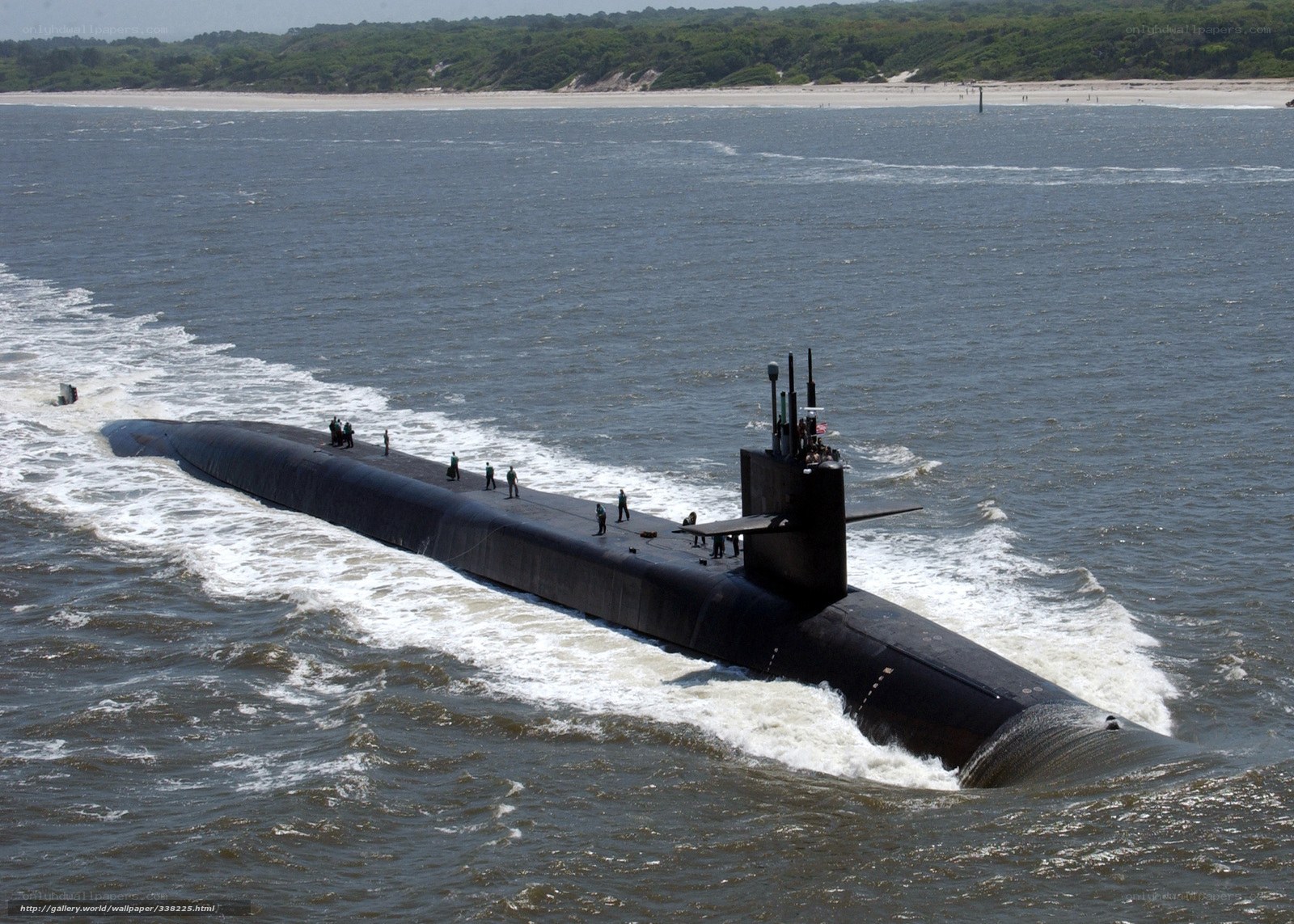 Submarine at sea