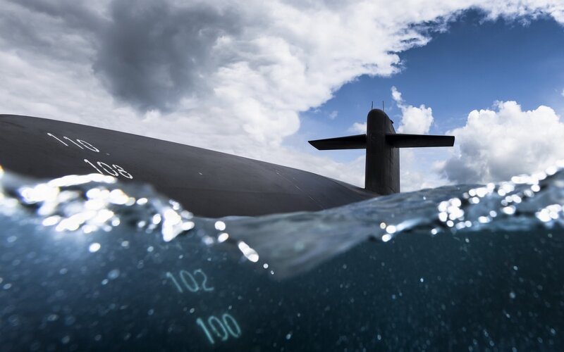 Submarine at Surface