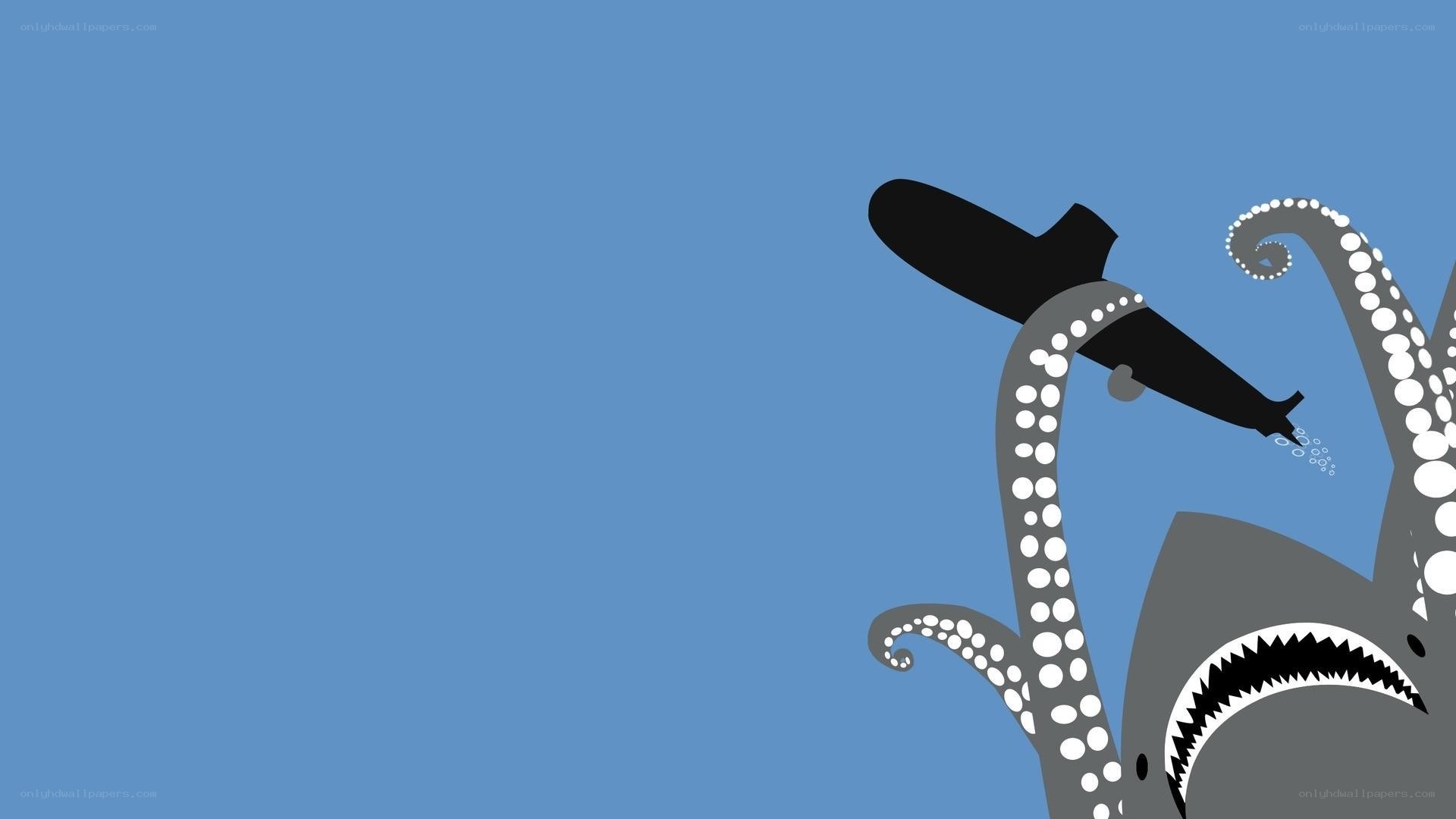 submarine attacked by octopus
