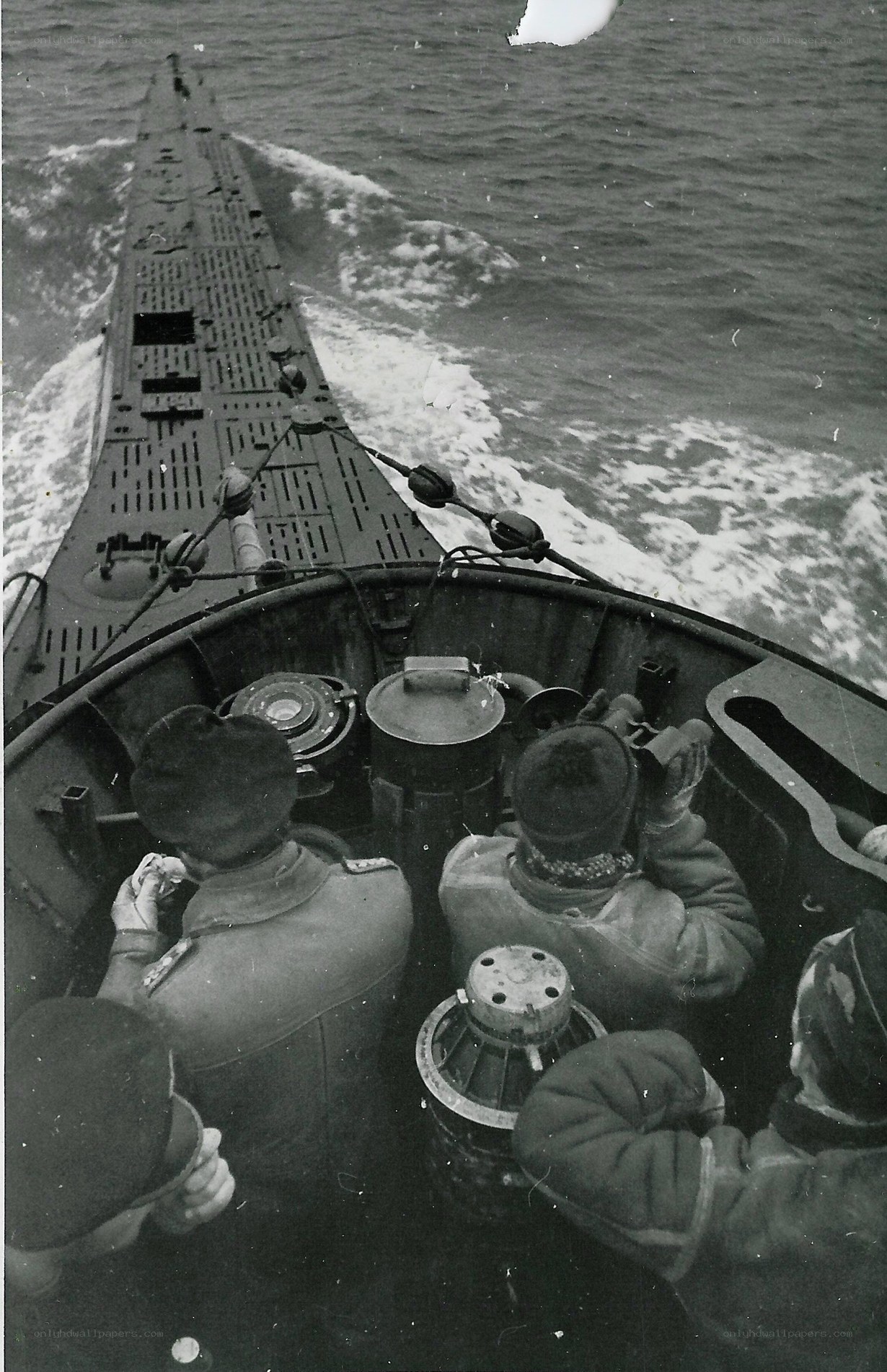 Submarine crew on deck