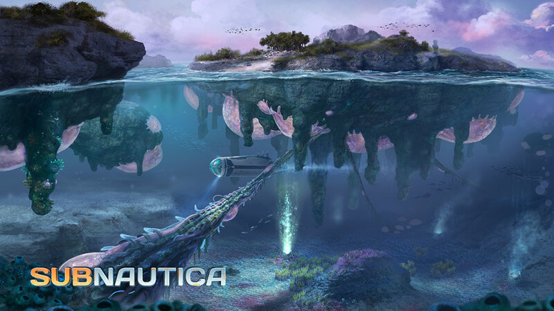 Submarine Exploring Underwater World