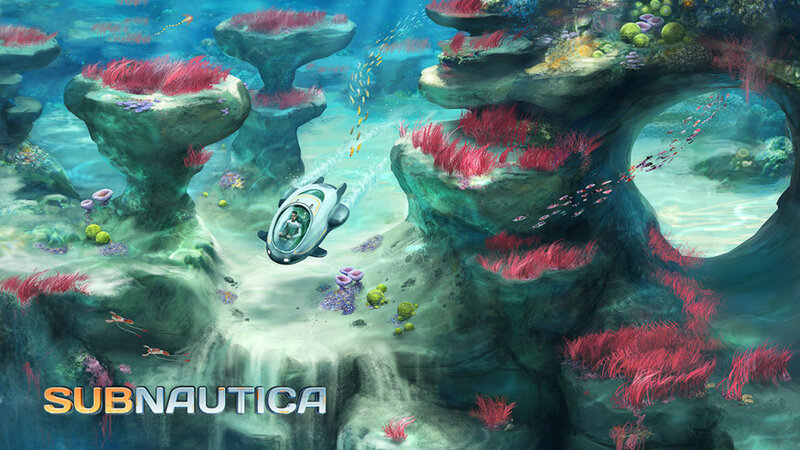 Submarine in Coral Reef