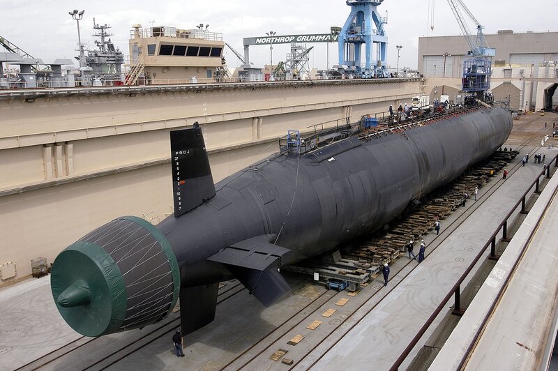 Submarine in Dry Dock — Black, Industrial