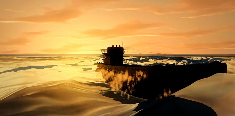 Submarine in Ice — Orange