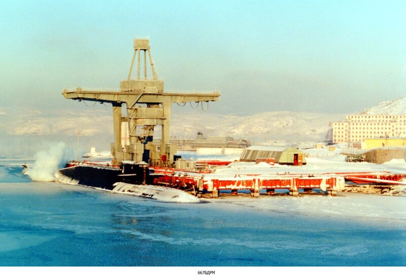 Submarine in Icy Water — Blue, Cold