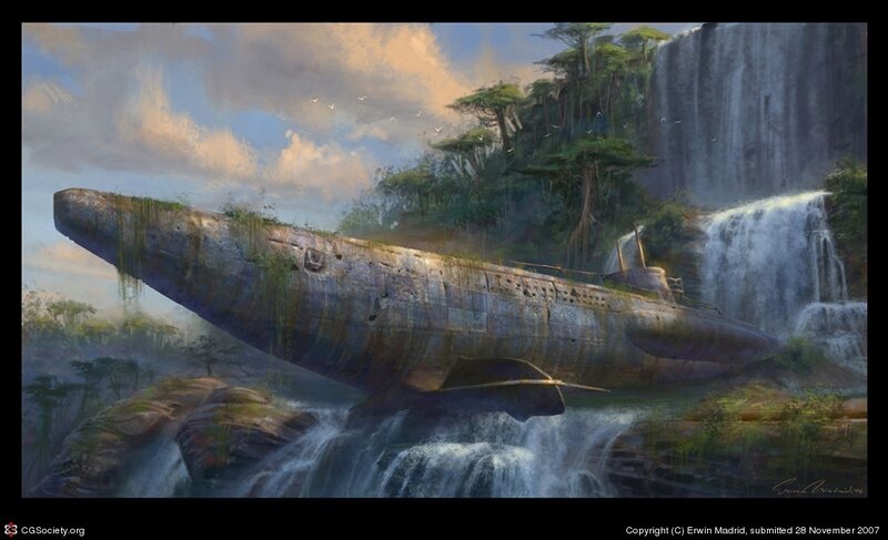 Submarine in Jungle