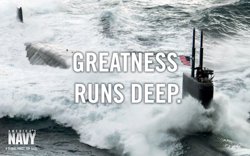 Submarine in rough seas