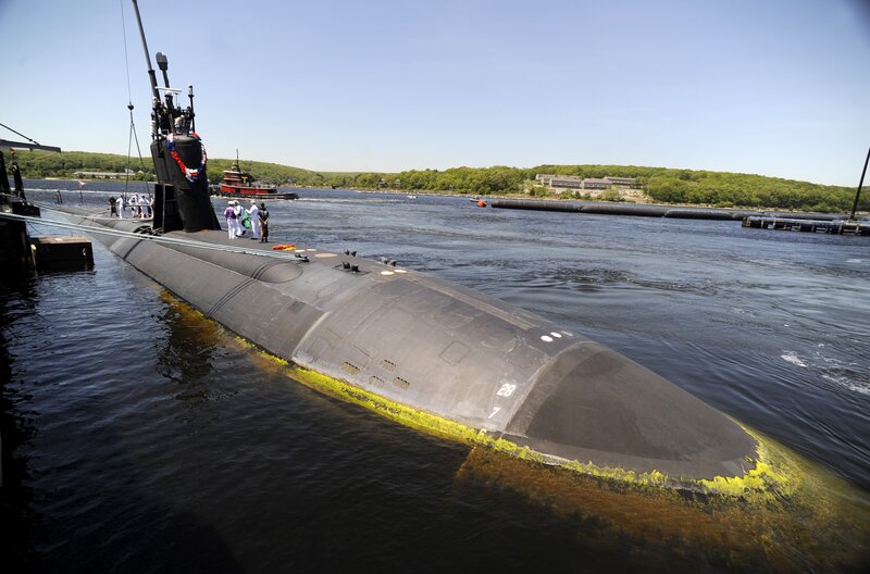 Submarine in Water — Black, Calm, Afternoon, Photograph