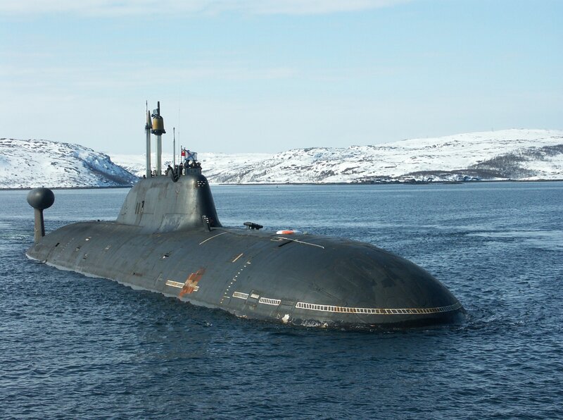 Submarine in Water — Black, Calm