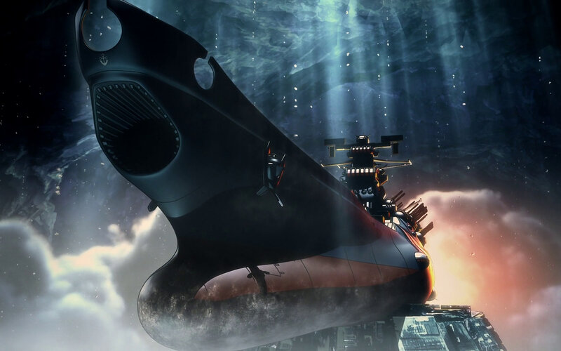 Submarine in Water — Black, Dramatic, Night