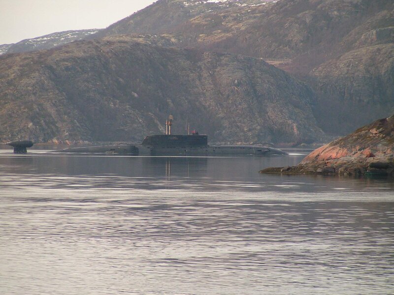 Submarine in Water — Gray, Calm, Photograph