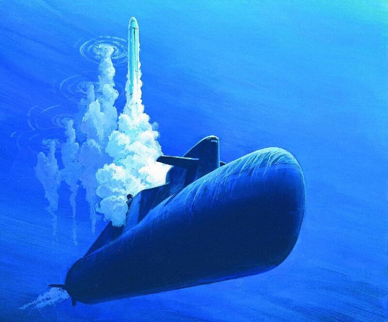 Submarine launching missile