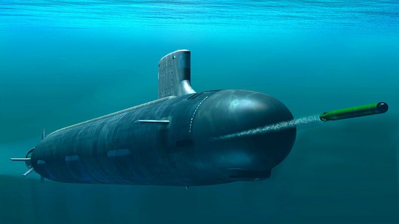 Submarine Launching Missile — Blue, Underwater